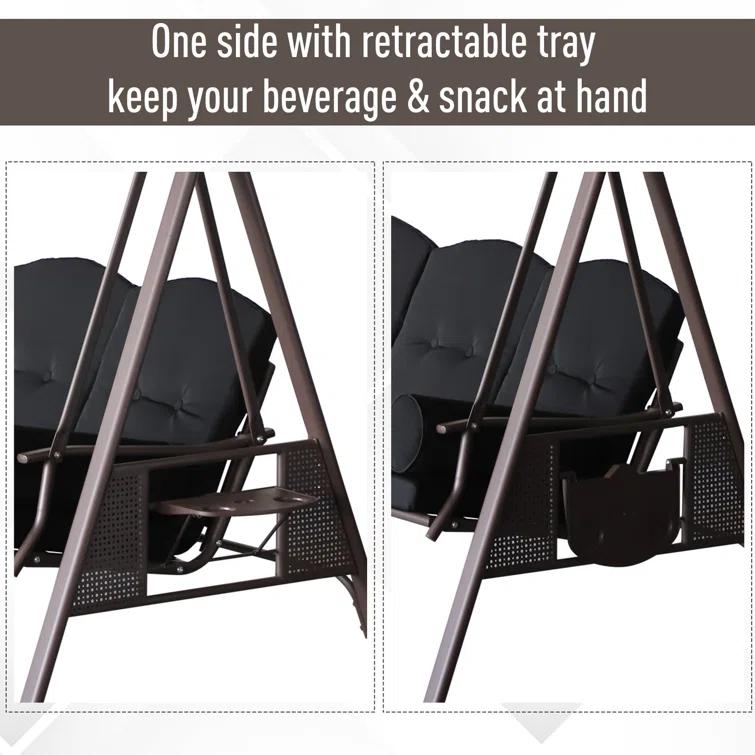 Steel Porch Swing with Stand