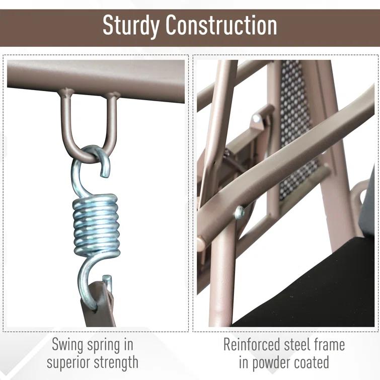 Steel Porch Swing with Stand
