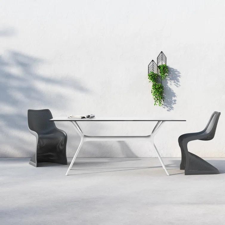 Farrah Synthetic Laminate Outdoor Dining Table