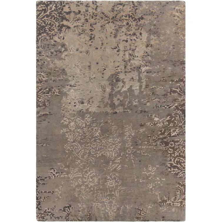 Hand-tufted Elegance Gray Wool and Viscose 5' x 7' Area Rug