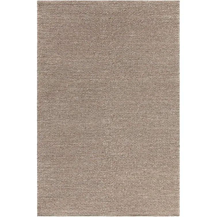 Handmade Luxe Gray Wool-Viscose Blend 5' x 7' Tufted Rug