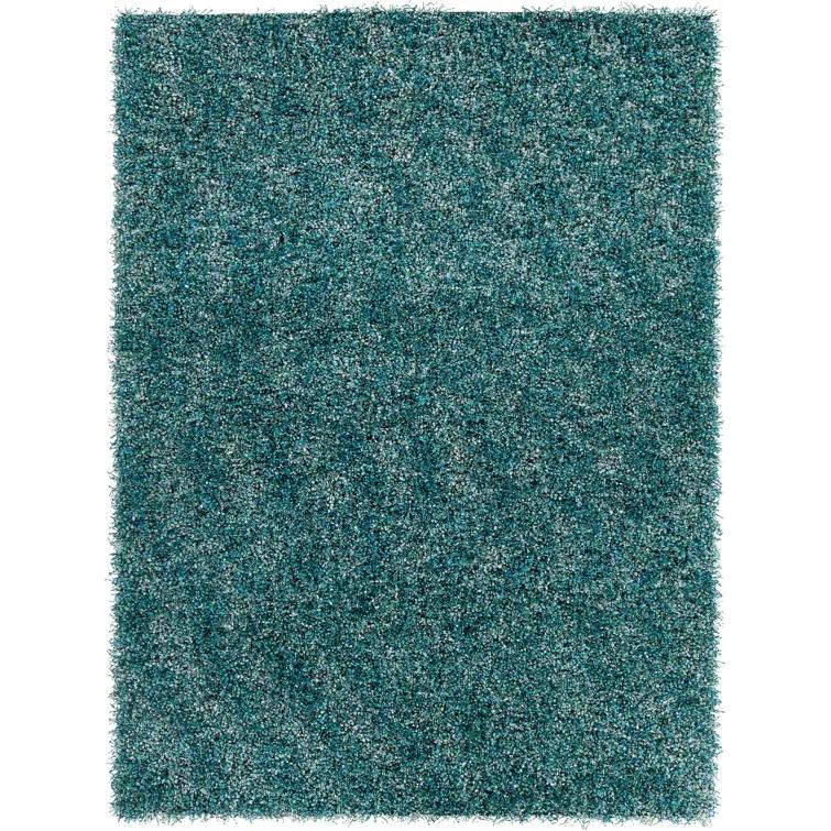 Stickland Handwoven Green Area Rug