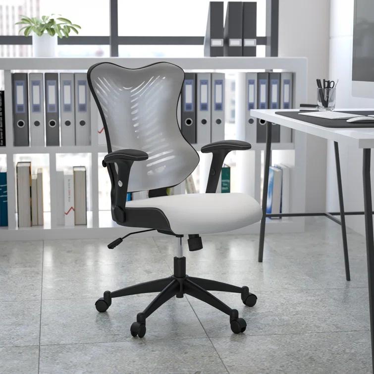 Siwar High-Back Designer Ergonomic Office Chair with Adjustable Armrests by Flash Furniture