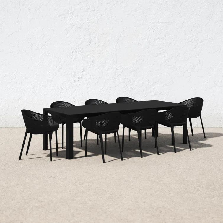 Farrah 102'' Rectangular 8 - Person Outdoor Dining Set