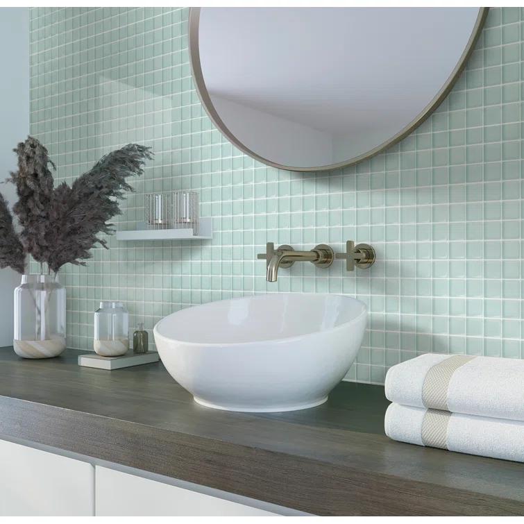 Apollo Tile 11.8" X 11.8" Matte Finished Glass Mosaic Tile