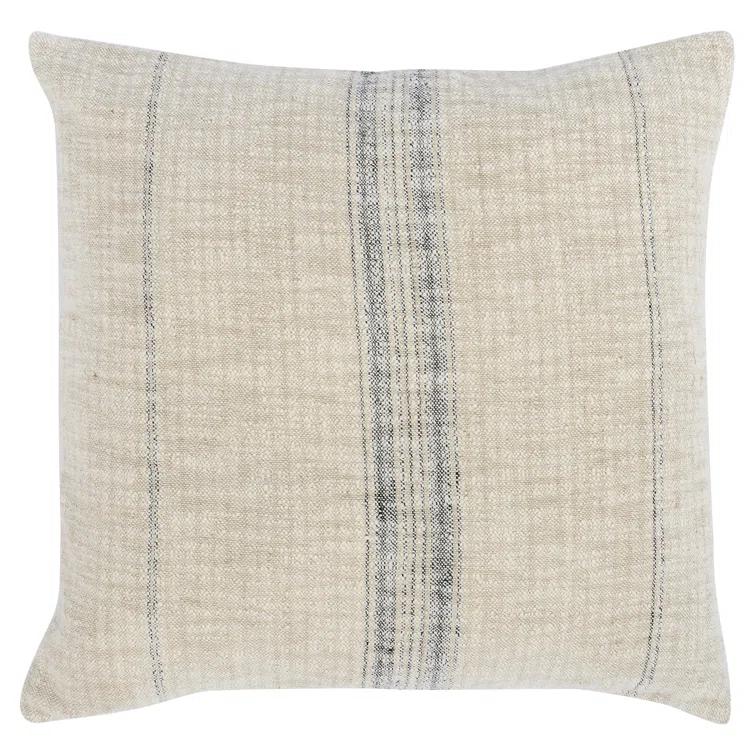 Lamina Pillow - Natural and Black / 22" x 22"