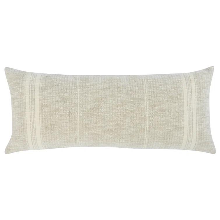 Lamina Pillow - Natural and Ivory / 22" x 22"