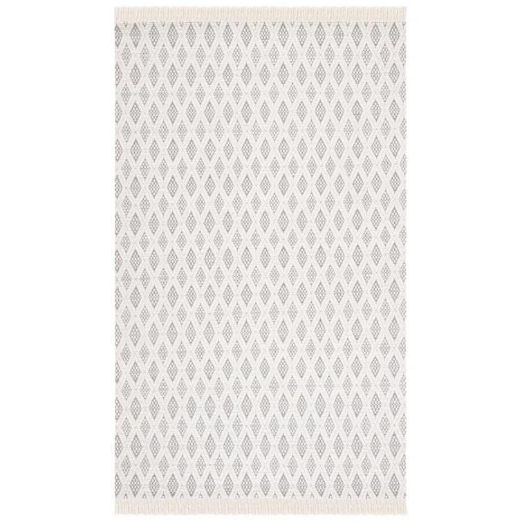 Natura NAT865 Hand Woven Indoor Area Rug - Ivory/Grey - 4'x6' - Safavieh