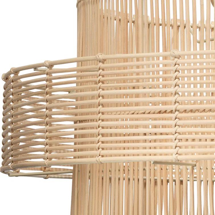 Gaia 2 Light Rattan Dimmable Pendant