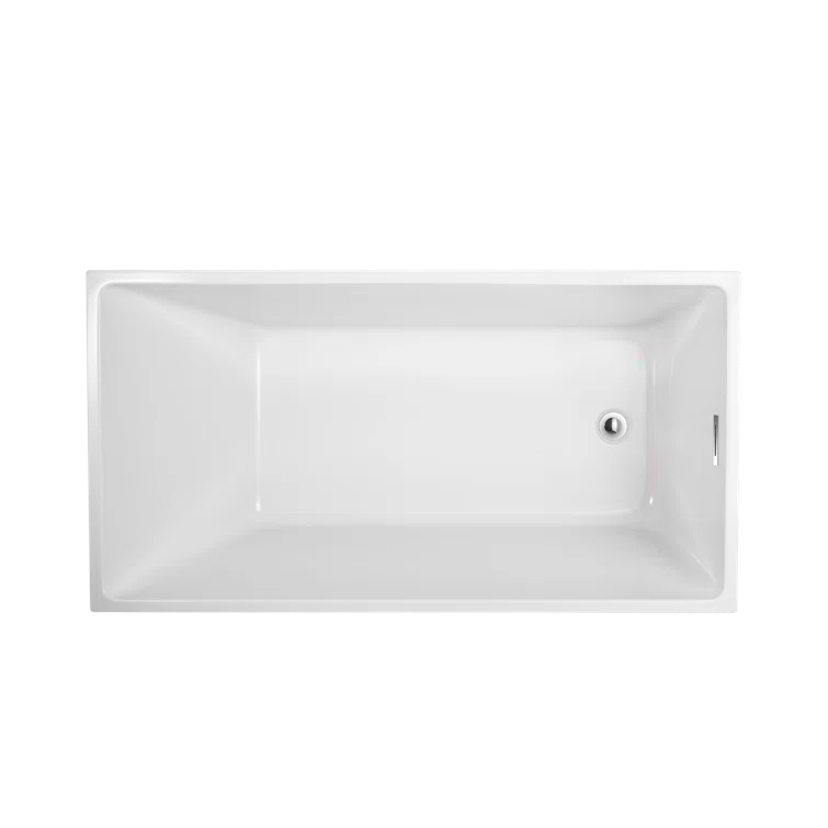 47" x 29" Freestanding Soaking Acrylic Bathtub