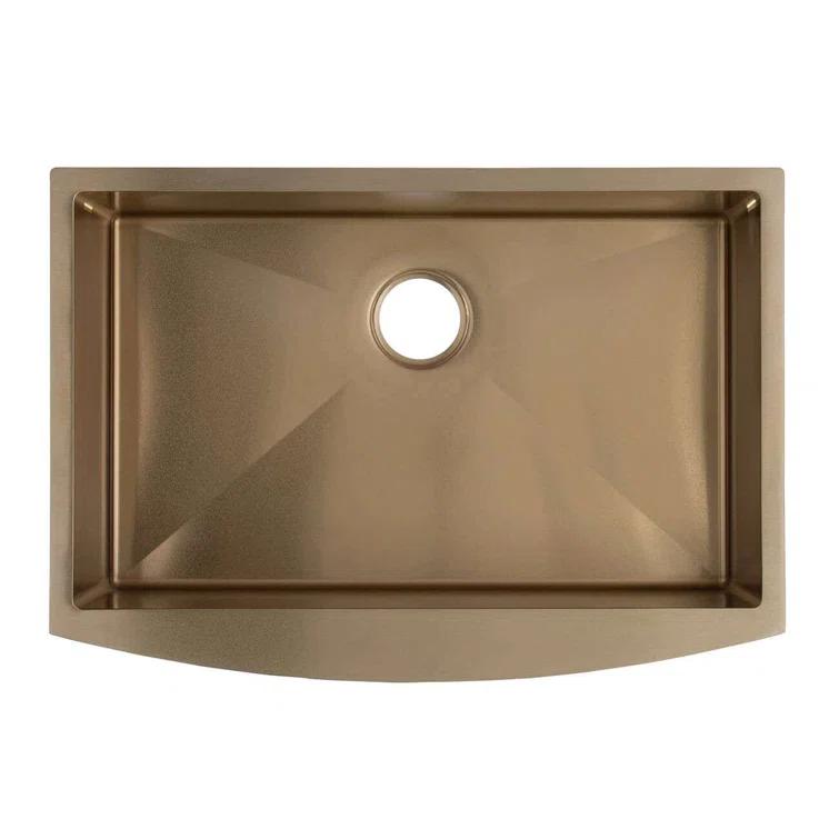 33'' L Farmhouse / Apron Single Bowl Stainless Steel Kitchen Sink