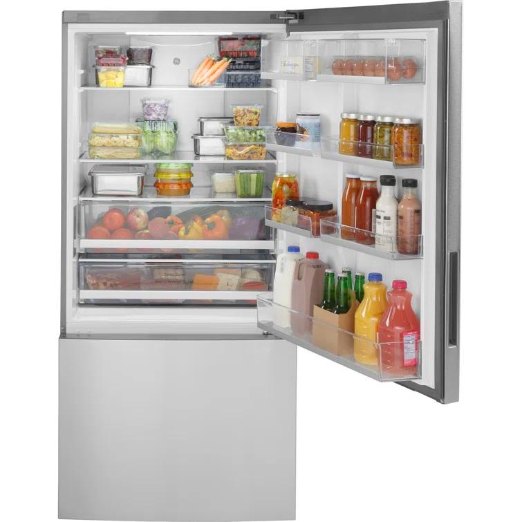 GE Appliances 31" Counter Depth Bottom Freezer 17.7 cu. ft. Refrigerator GBE17HYRFS