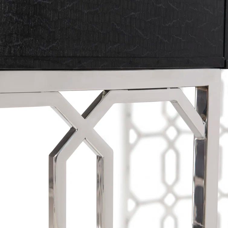 Bernhardt Silhouette Oval Metal Base Writing Desk