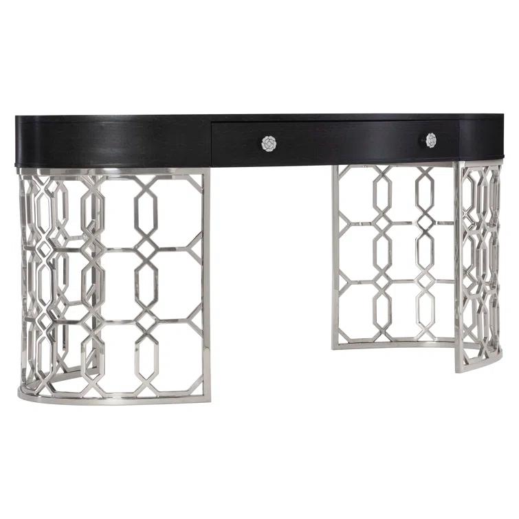 Bernhardt Silhouette Oval Metal Base Writing Desk