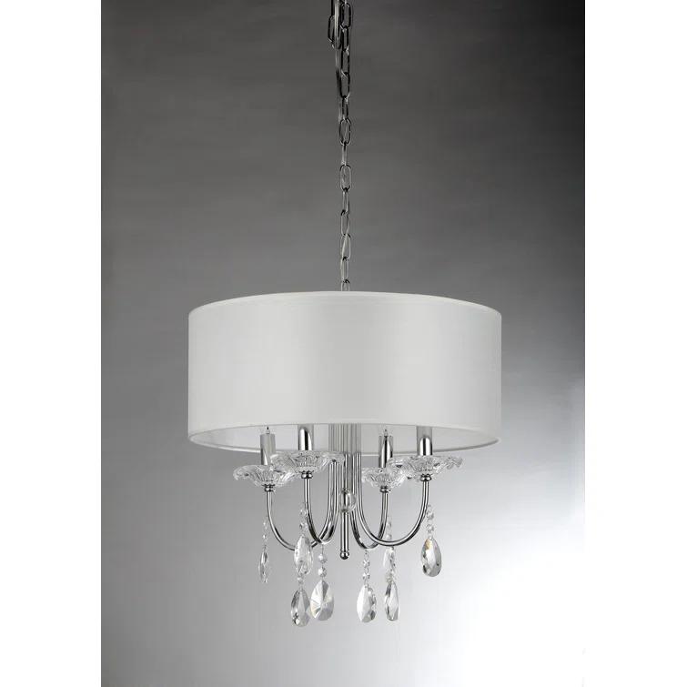 Bliss 4 - Light Dimmable Drum Chandelier