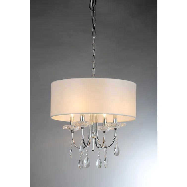 Bliss 4 - Light Dimmable Drum Chandelier