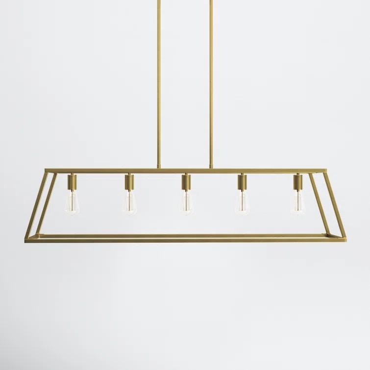 Clare 5 Light Metal Dimmable Kitchen Island Chandelier