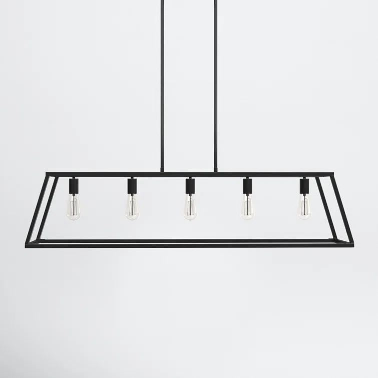 Clare 5 Light Metal Dimmable Kitchen Island Chandelier