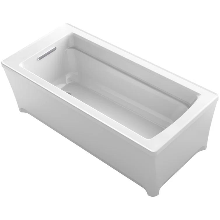 Archer® 68" x 32" Freestanding Soaking Acrylic Bathtub
