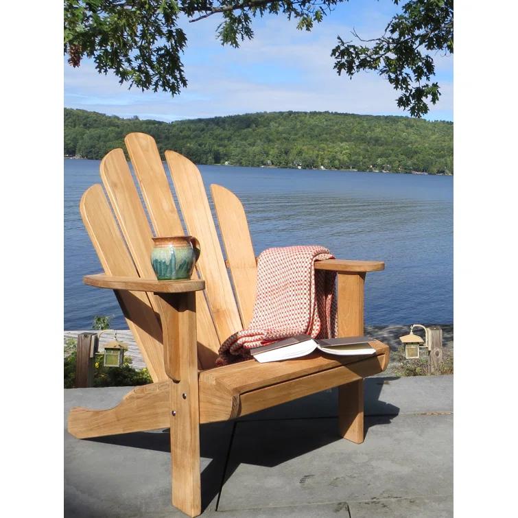 Highland Dunes Wingate Teak Adirondack Chair