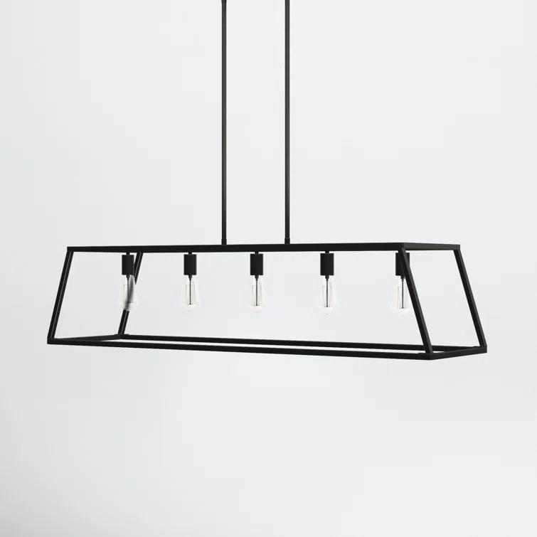 Clare 5 Light Metal Dimmable Kitchen Island Chandelier