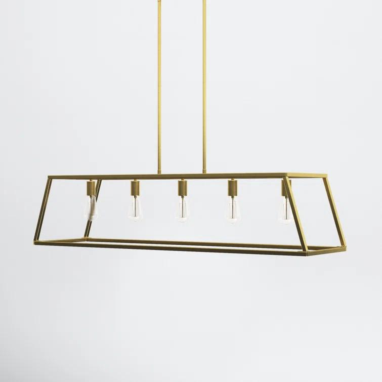 Clare 5 Light Metal Dimmable Kitchen Island Chandelier