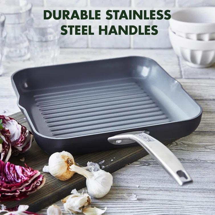 GreenPan GreenPan Paris Pro Healthy Ceramic Nonstick 11" Square Grill Pan