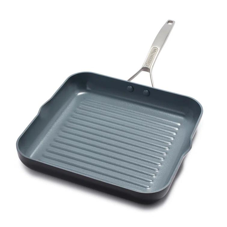 GreenPan GreenPan Paris Pro Healthy Ceramic Nonstick 11" Square Grill Pan