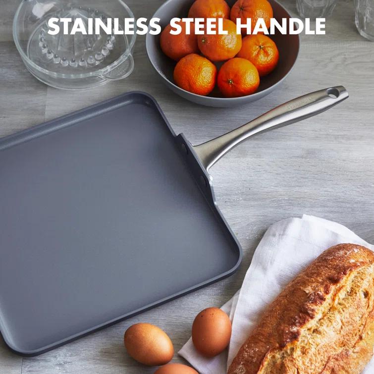 GreenPan Lima Healthy Ceramic Nonstick Hard-Anodized Rectangular Griddle