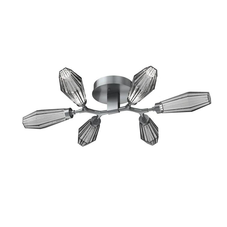 Aalto Glass LED Flush Mount