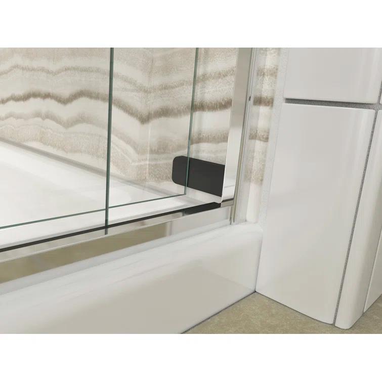 Levity 59.62" x 62" Bypass Bath Door with CleanCoat® Technology