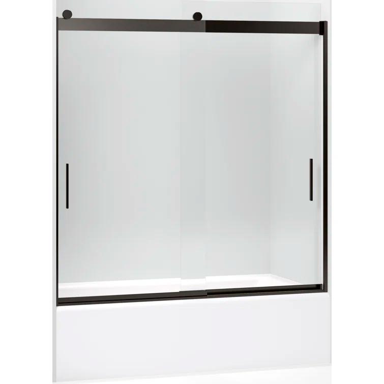 Levity 59.62" x 62" Bypass Bath Door with CleanCoat® Technology