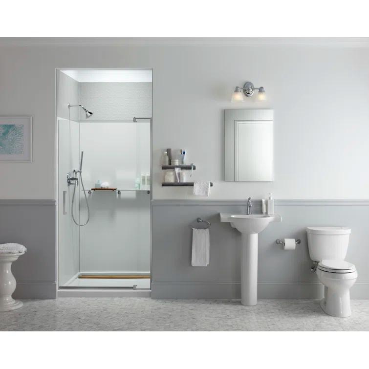 Revel 44'' x 70'' Pivot Shower Door with CleanCoat® Technology
