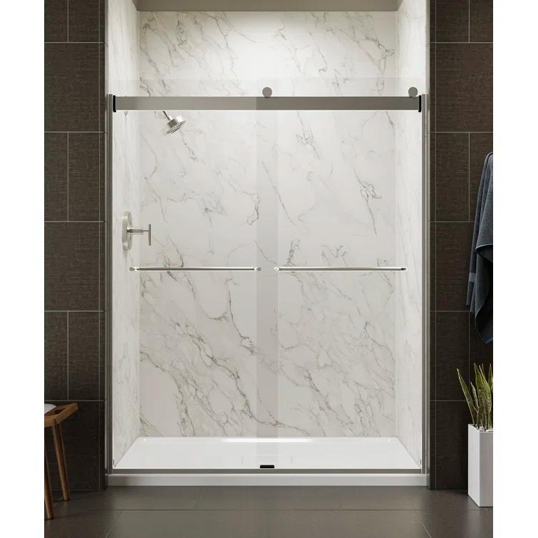 Levity 59.63" x 74" Bypass Shower Door with CleanCoat® Technology