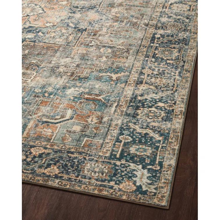 Loloi Margot Terracotta / Lagoon Area Rug feat. Cloudpile