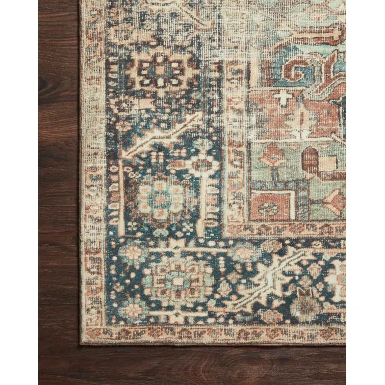 Loloi Margot Terracotta / Lagoon Area Rug feat. Cloudpile