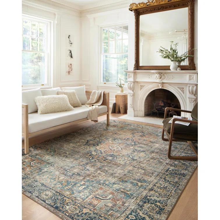 Loloi Margot Terracotta / Lagoon Area Rug feat. Cloudpile