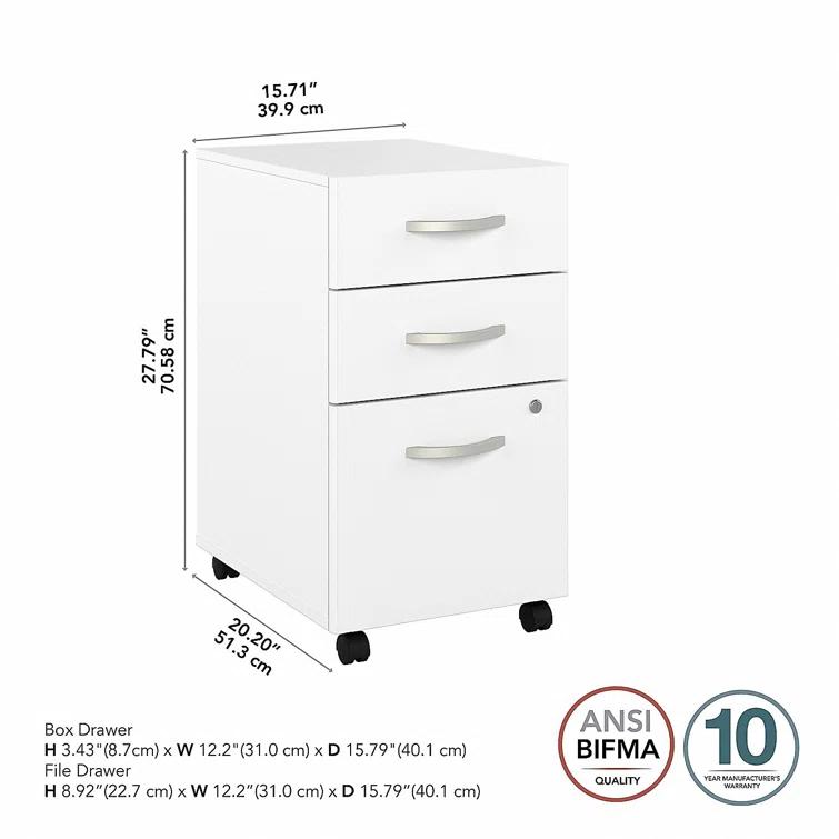 Katye 16'' Wide 3 -Drawer Mobile File Cabinet