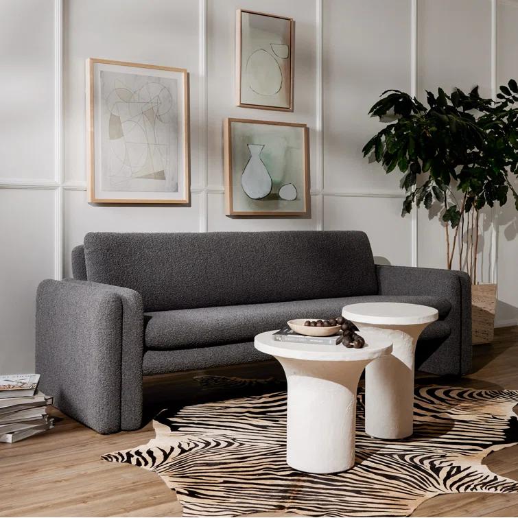 Ramos Low Round Side Table - White