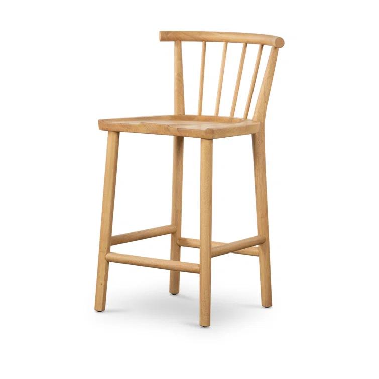 Belfast Smoked White Natural Parawood 41'' Bar Stool