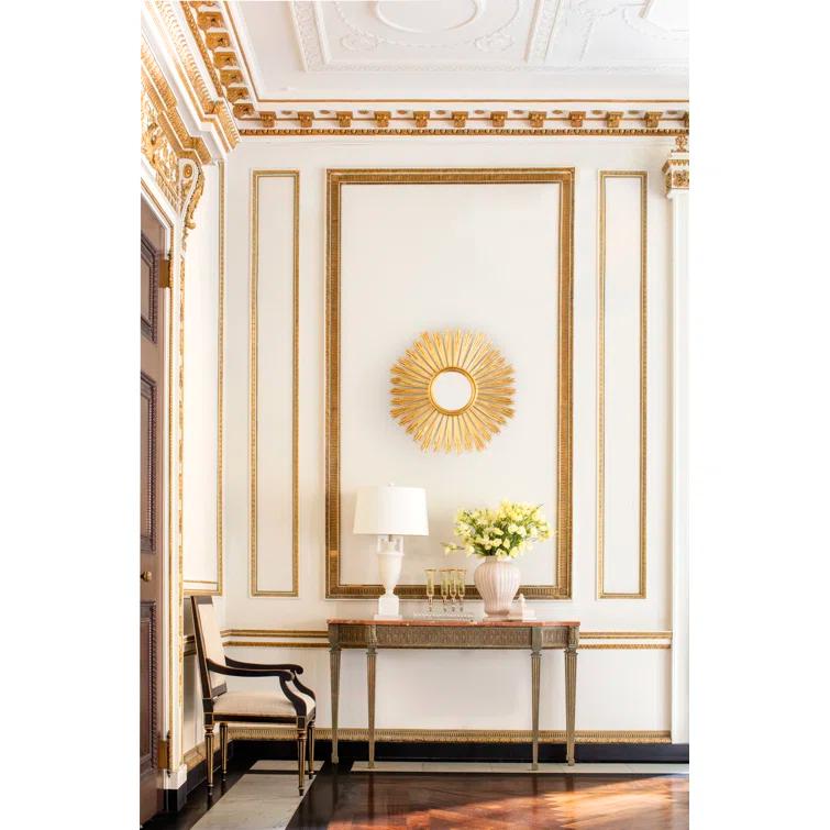 Worlds Away Margeaux Wood Flat Wall Mirror