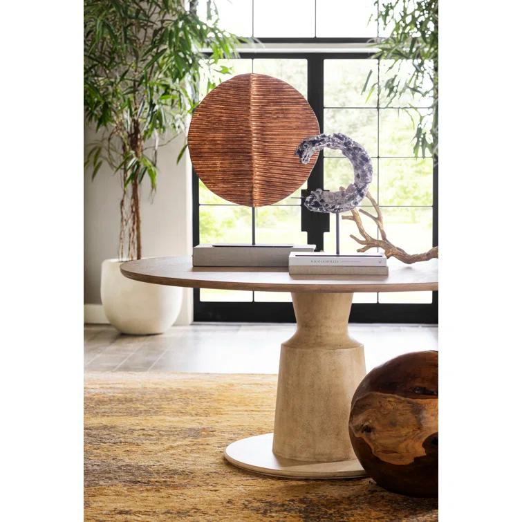 Cast Eroded Circle on Stand