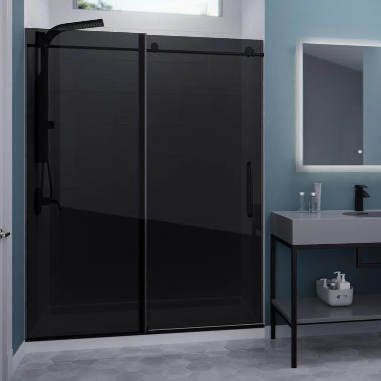 60” W x 76” H Sliding Frameless Shower Door