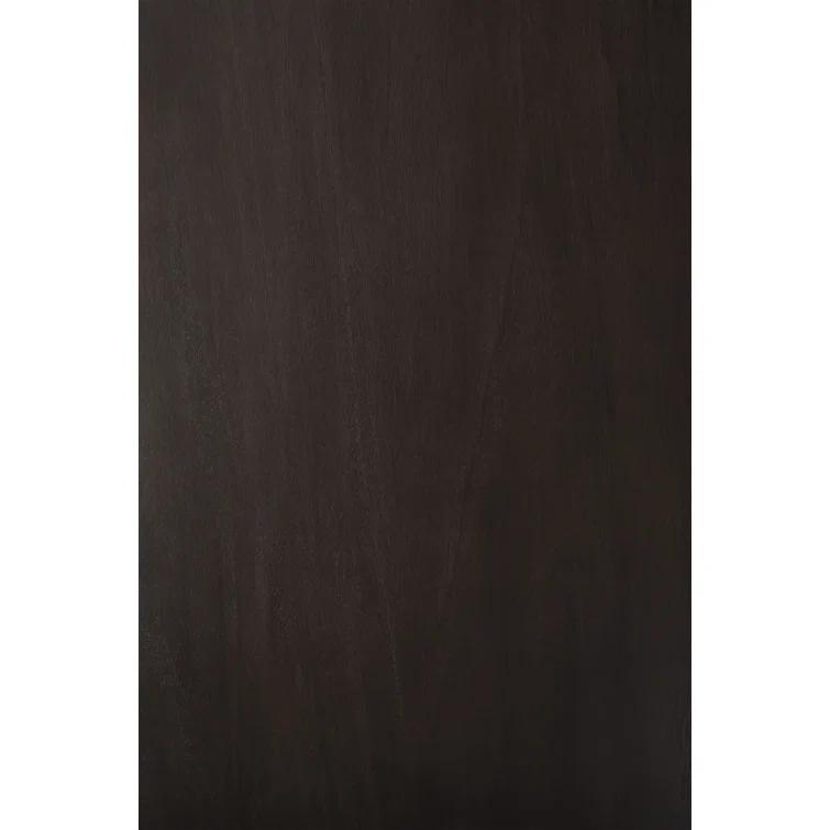 Mahogany Dark Brown Pebble-Shaped Coffee Table