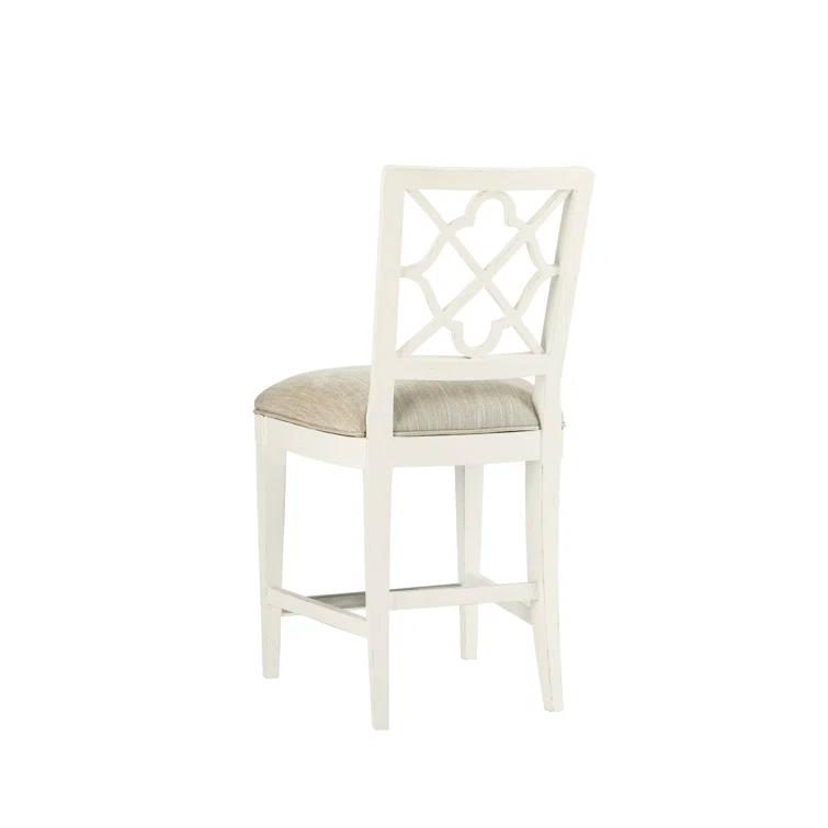 Ivory Key Upholstered Counter Stool
