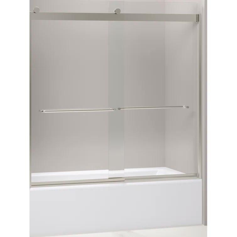 Levity 59.63" x 59.75" Bypass Bath Door with CleanCoat® Technology