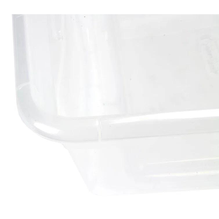 Sterilite Clear Plastic Stacking Storage Container Box w/ Lid