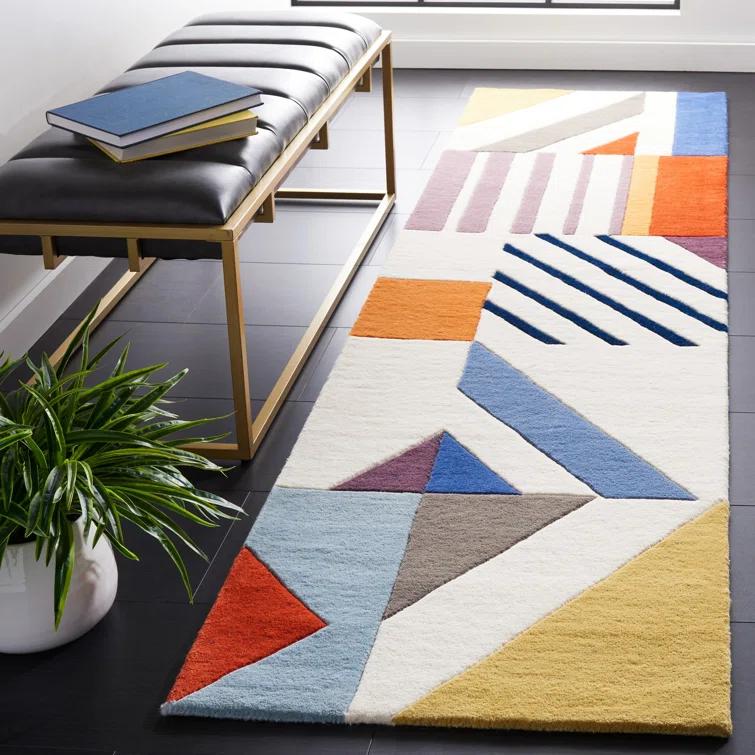 Tripoli Hand Tufted Wool Ivory/Multi Rug