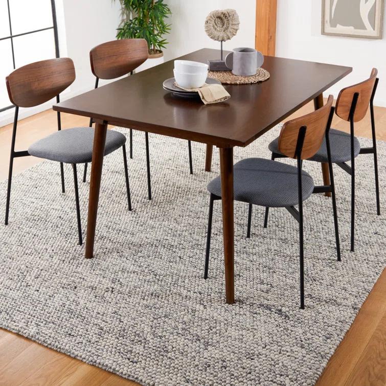 SAFAVIEH Natura Feride Geometric Area Rug, Light Grey/Ivory, 6' x 8'