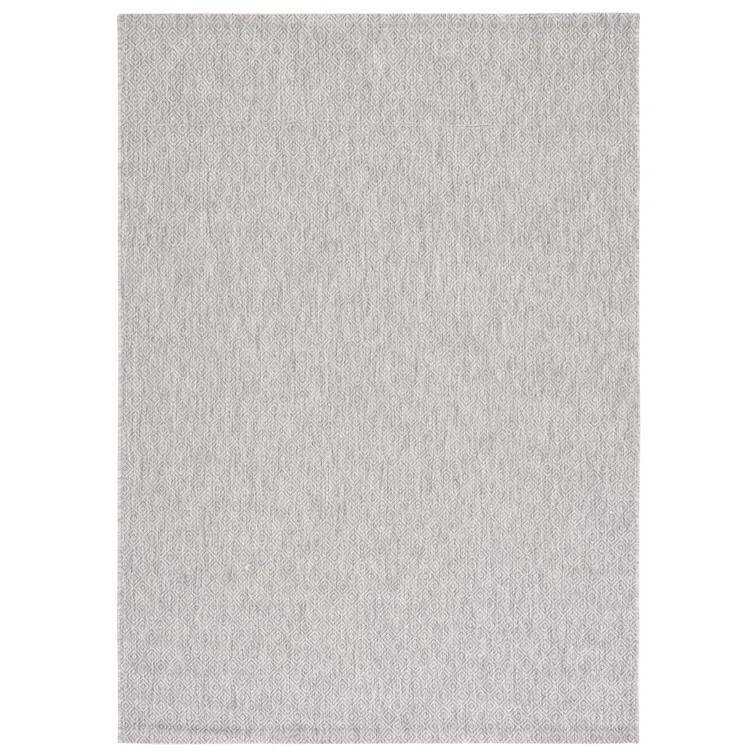 Geometric Gray Indoor/Outdoor Area Rug